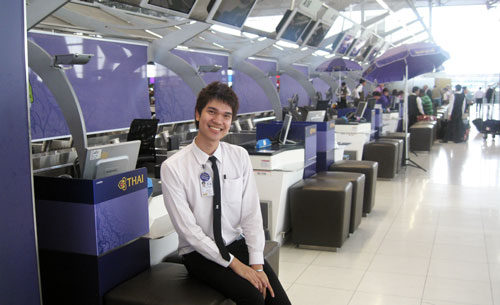 หน้าเคาท์เตอร์ Check-in