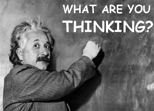 einstein thinking