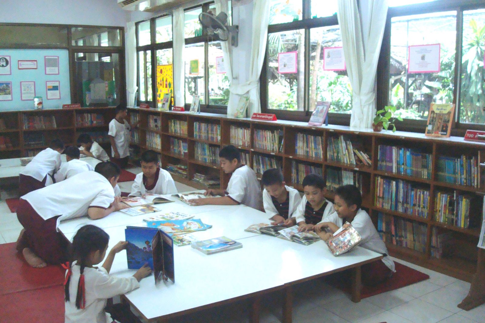 school library